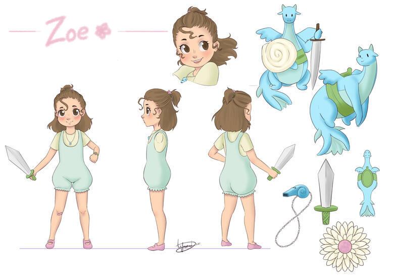 Commission Character of a Fairy Tail, Zoe haracter sheet